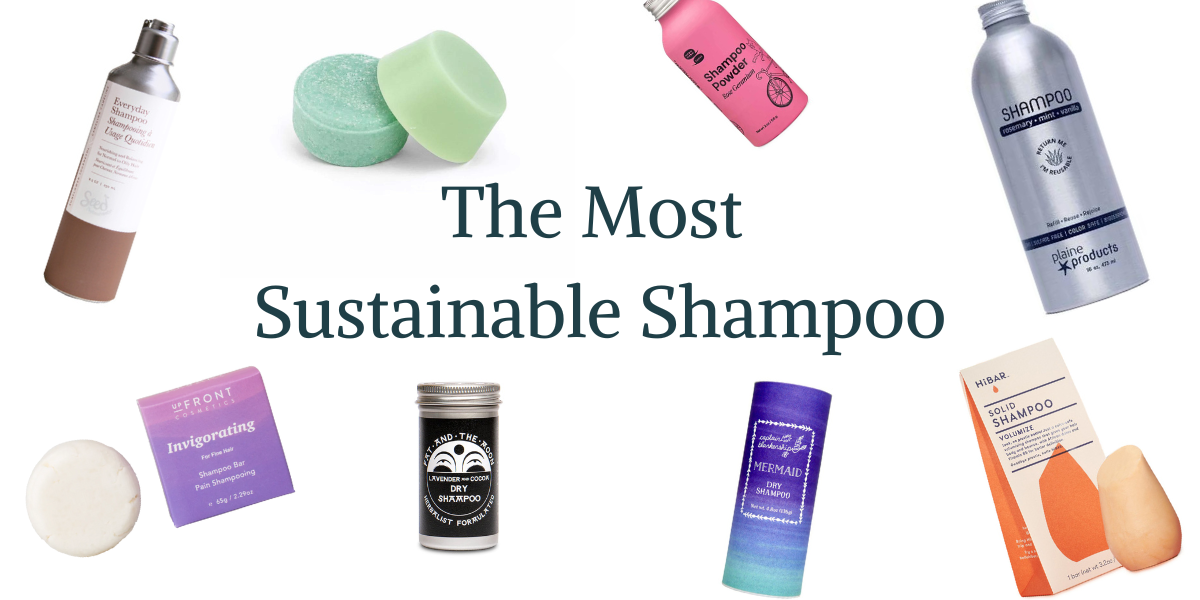 The Most Sustainable Shampoo collage