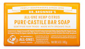 Dr. Bronner's castille bar soap
