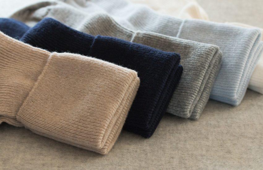 sustainable socks in a row